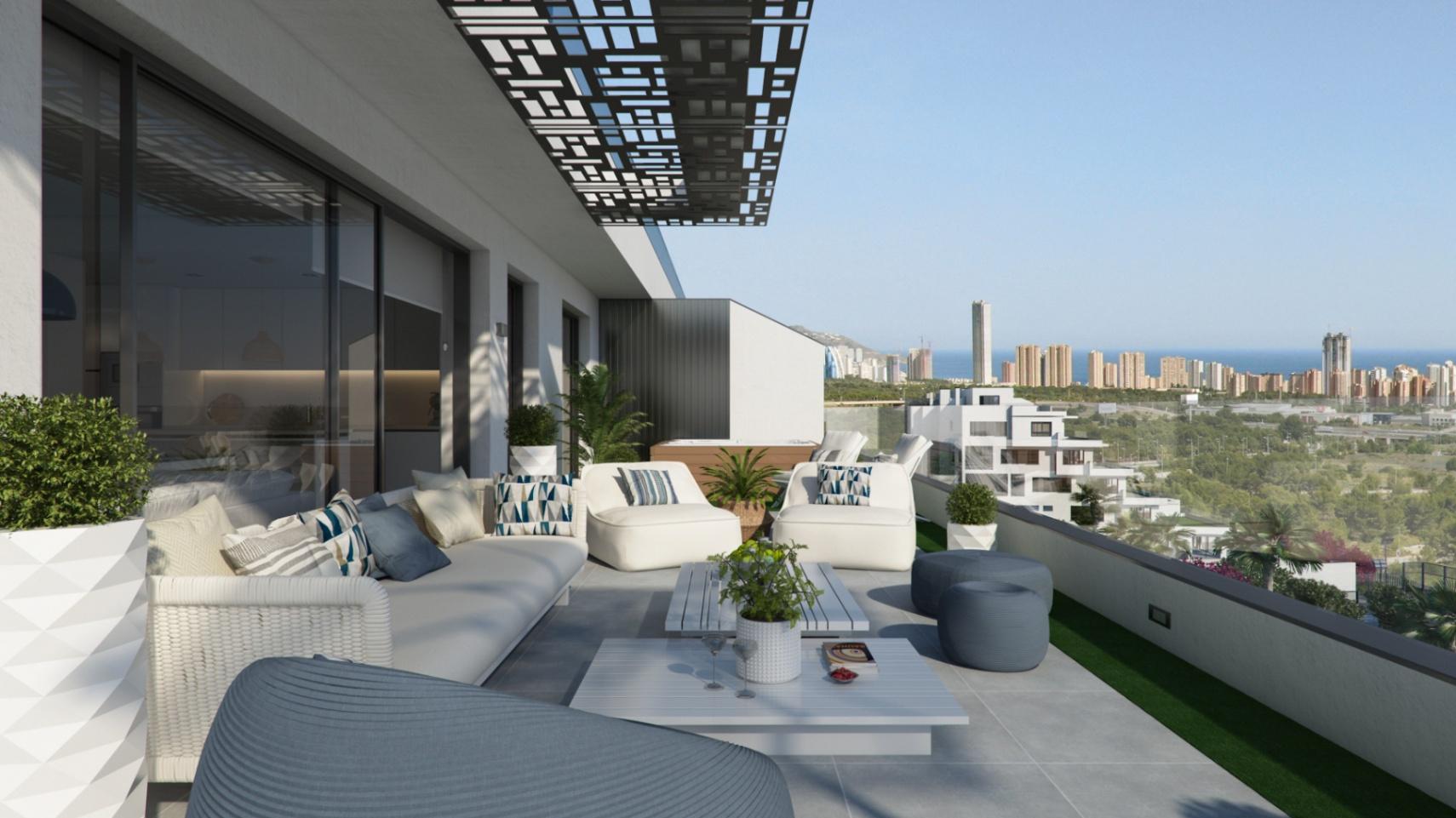 NE1298A - Stunning Sea View Apartments in a Private Resort – Finestrat