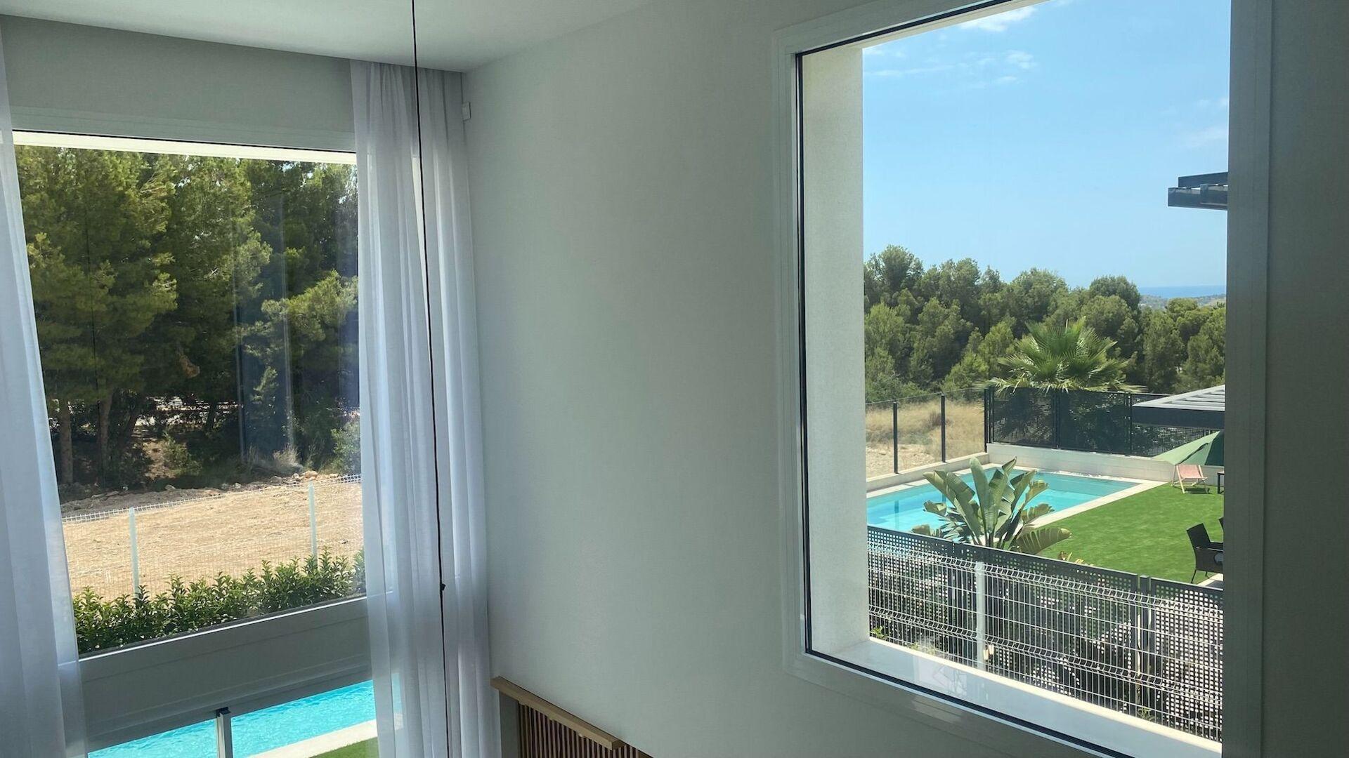 NE1233V - Minimalist dream villa with pool in Finestrat