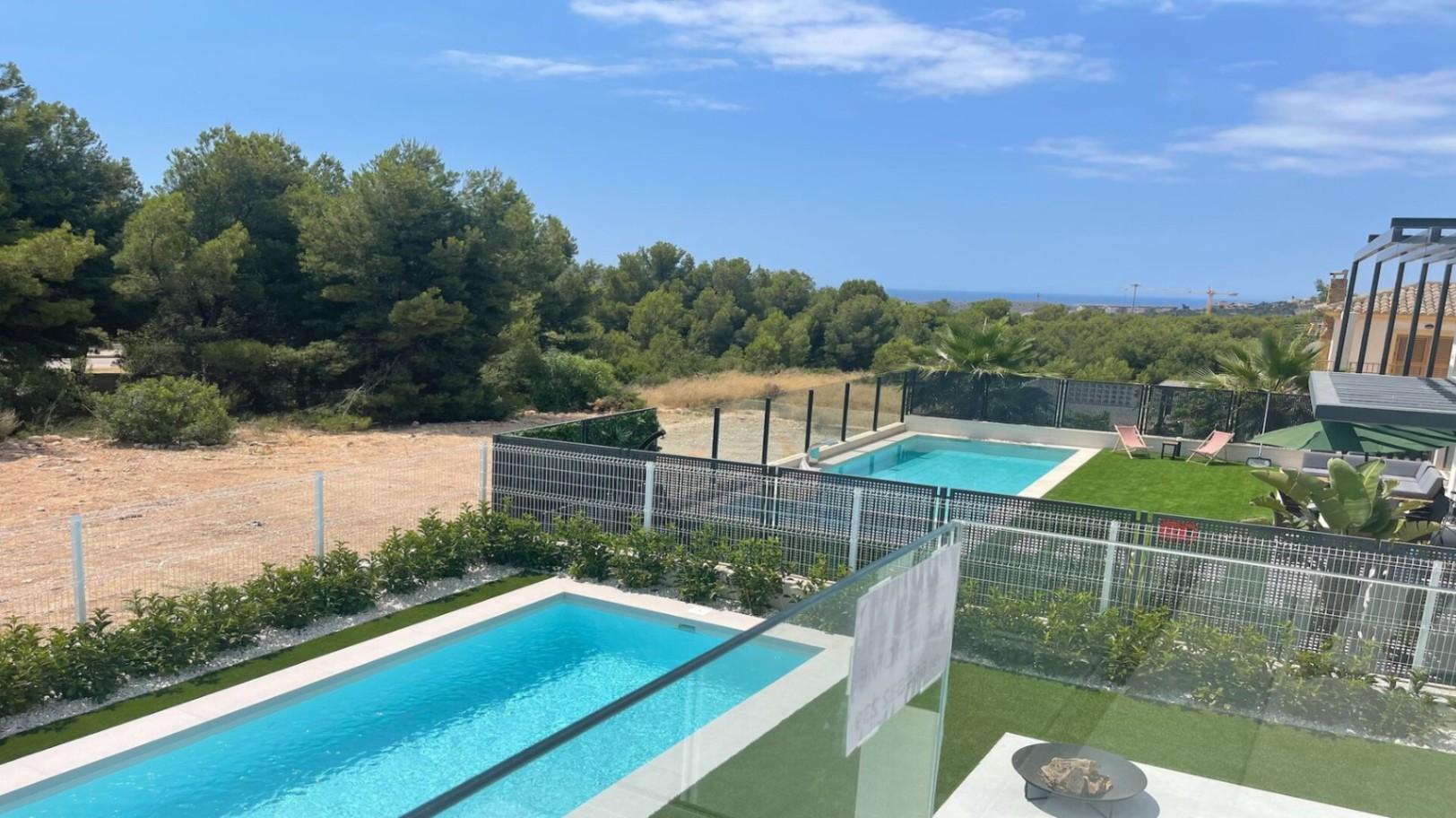 NE1233V - Minimalist dream villa with pool in Finestrat