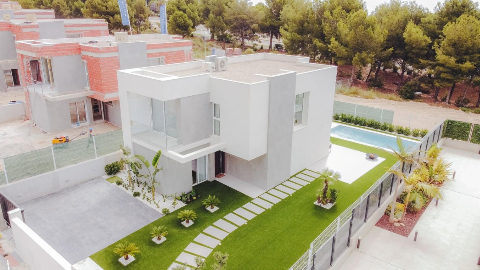 NE1233V - Minimalist dream villa with pool in Finestrat