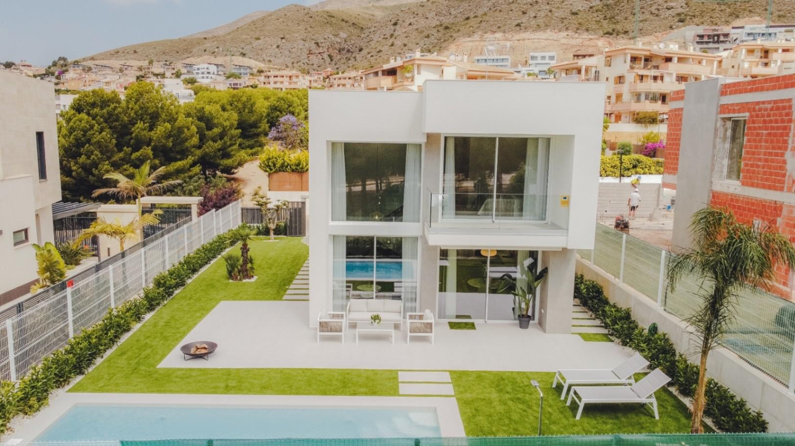 NE1233V - Minimalist dream villa with pool in Finestrat