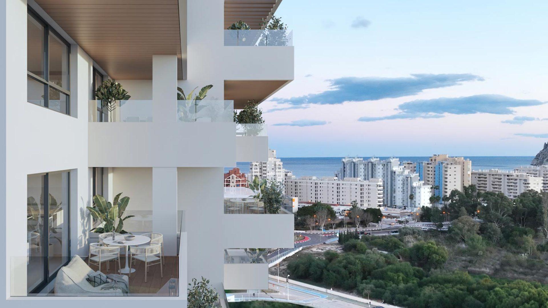 NE1364A - Calpe New-Build Apartment, Sea Views