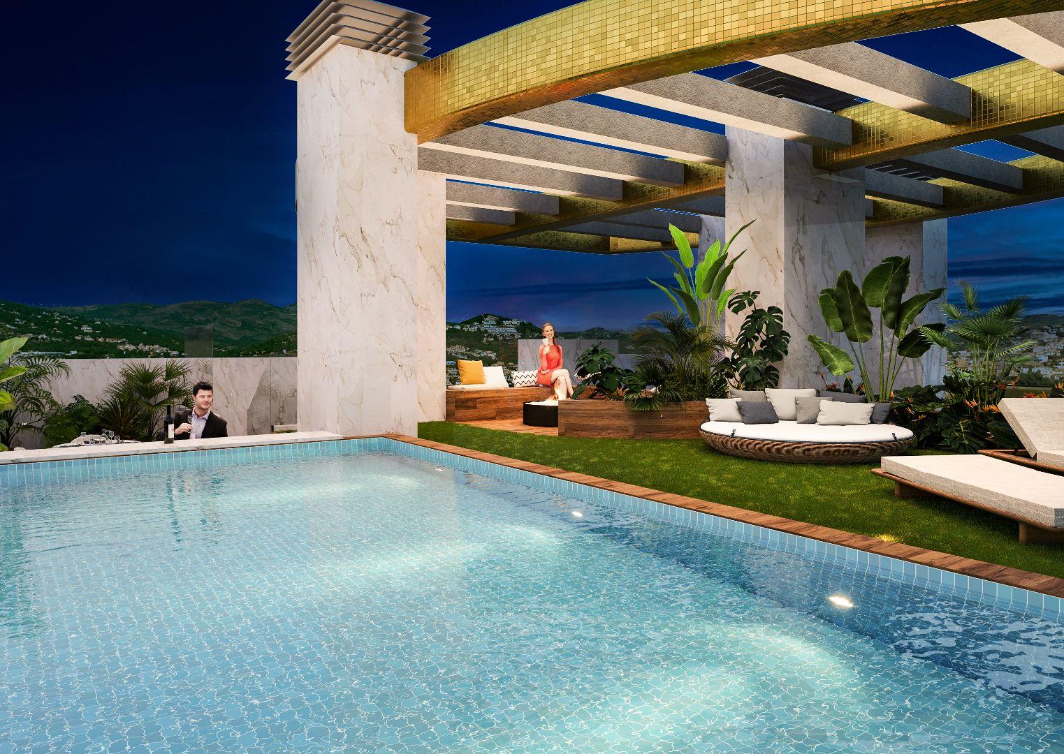 NE1307A - Penthouse til salgs i Calpe