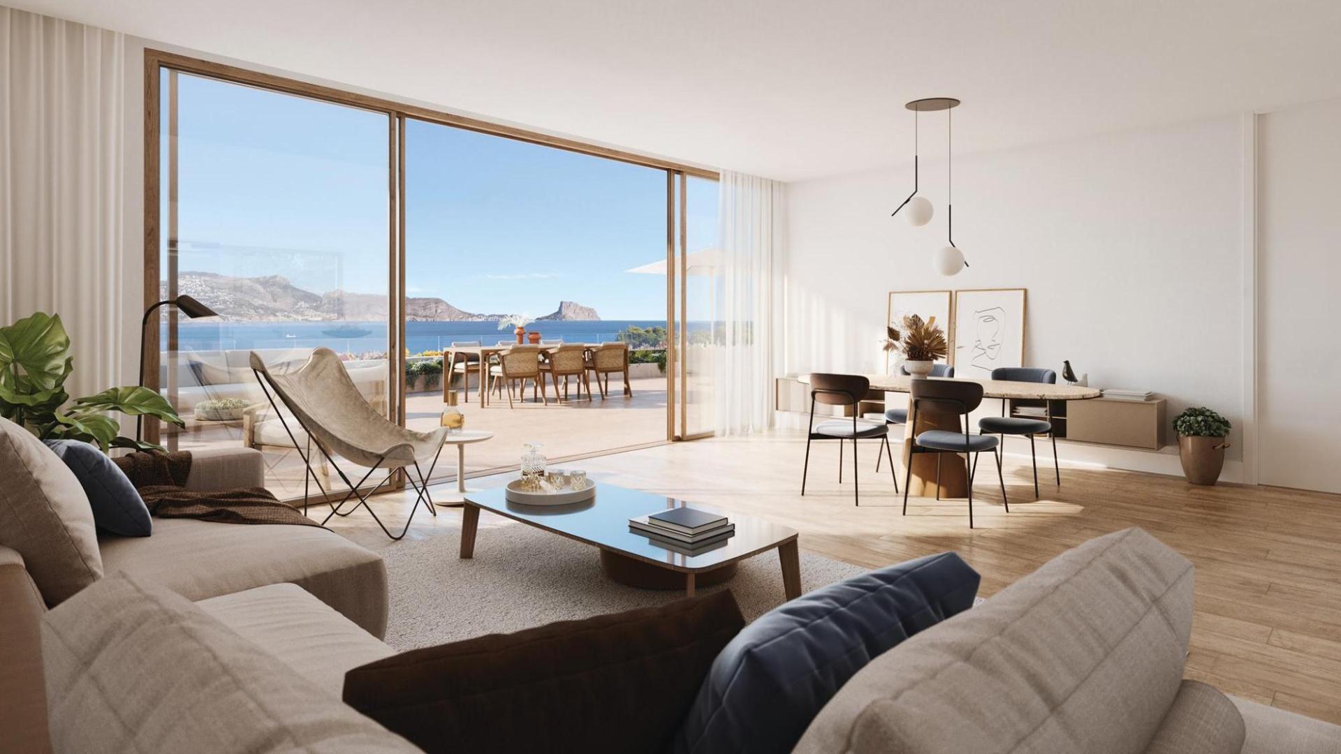 Luxury new-build apartments with sea views in Albir, Alicante