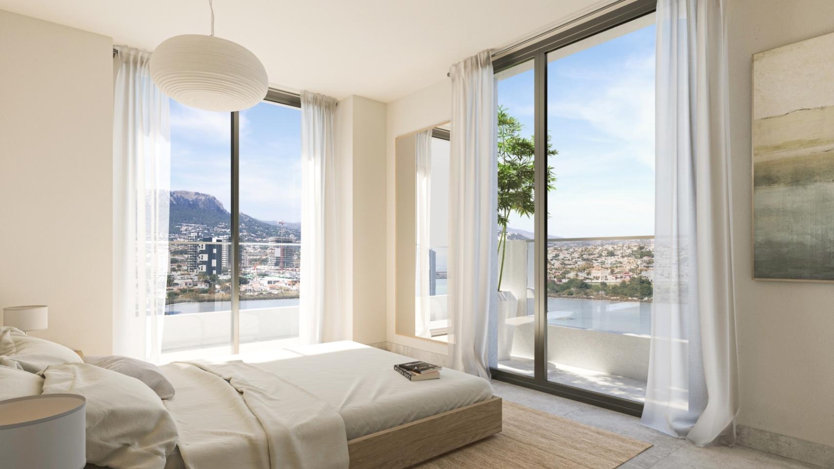 New-build apartment with sea views in Calpe, Alicante