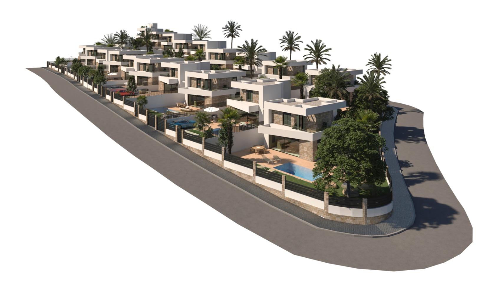 Villa with sea and montain view for sale in Finestrat