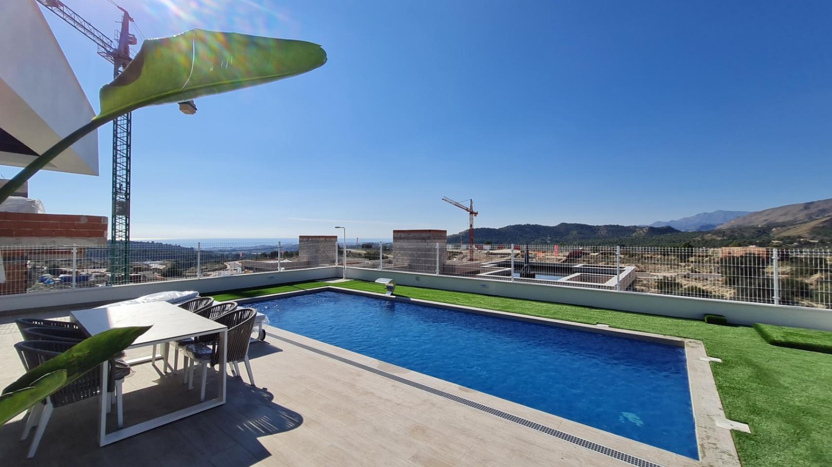 Villa with sea and montain view for sale in Finestrat