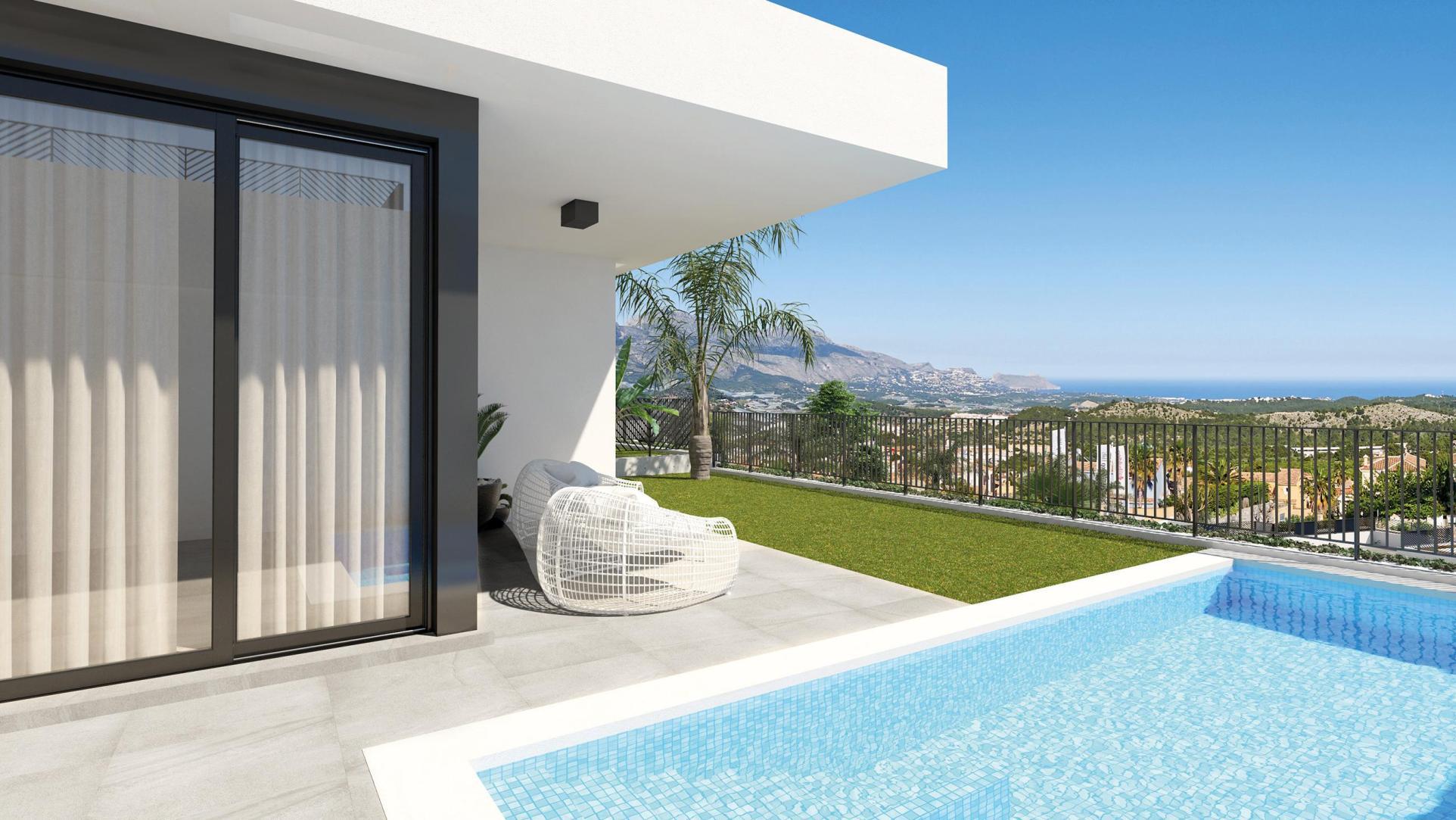 NE1401V - Newbuild Villa for sale in Polop Hills