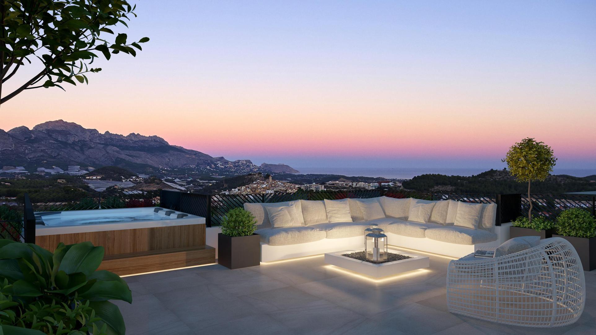 NE1401V - Newbuild Villa for sale in Polop Hills