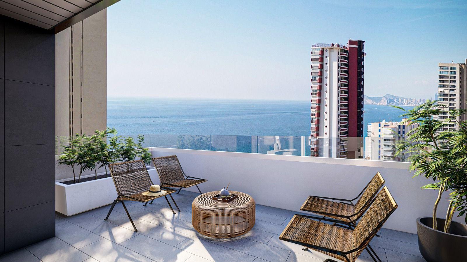 Newbuild apartments in Benidorm next to the Beach