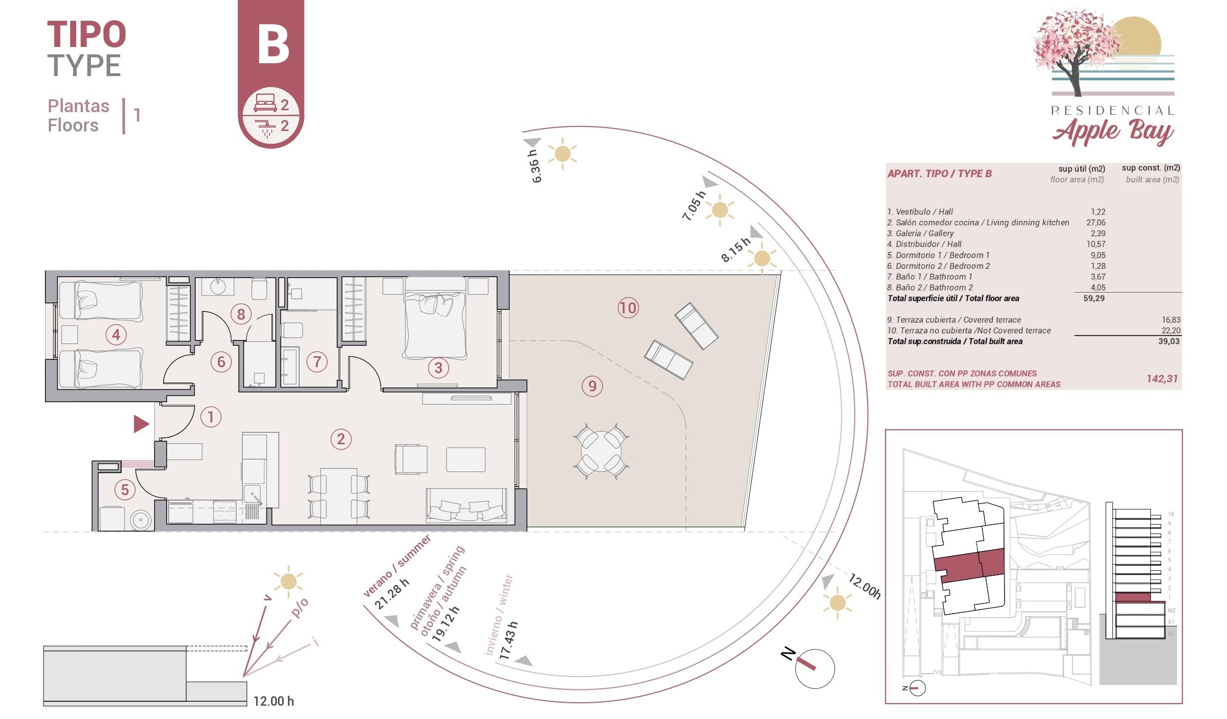NE1409A - New build apartments with sea view for sale in Calpe