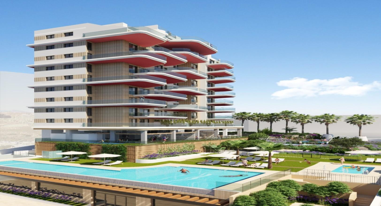 NE1409A - New build apartments with sea view for sale in Calpe