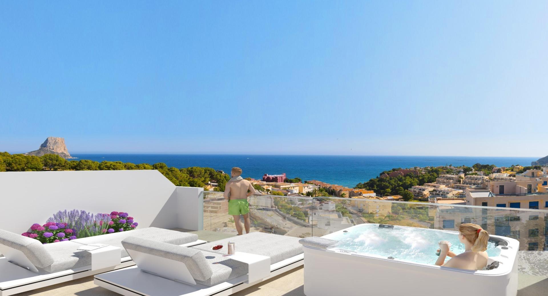 NE1409A - New build apartments with sea view for sale in Calpe