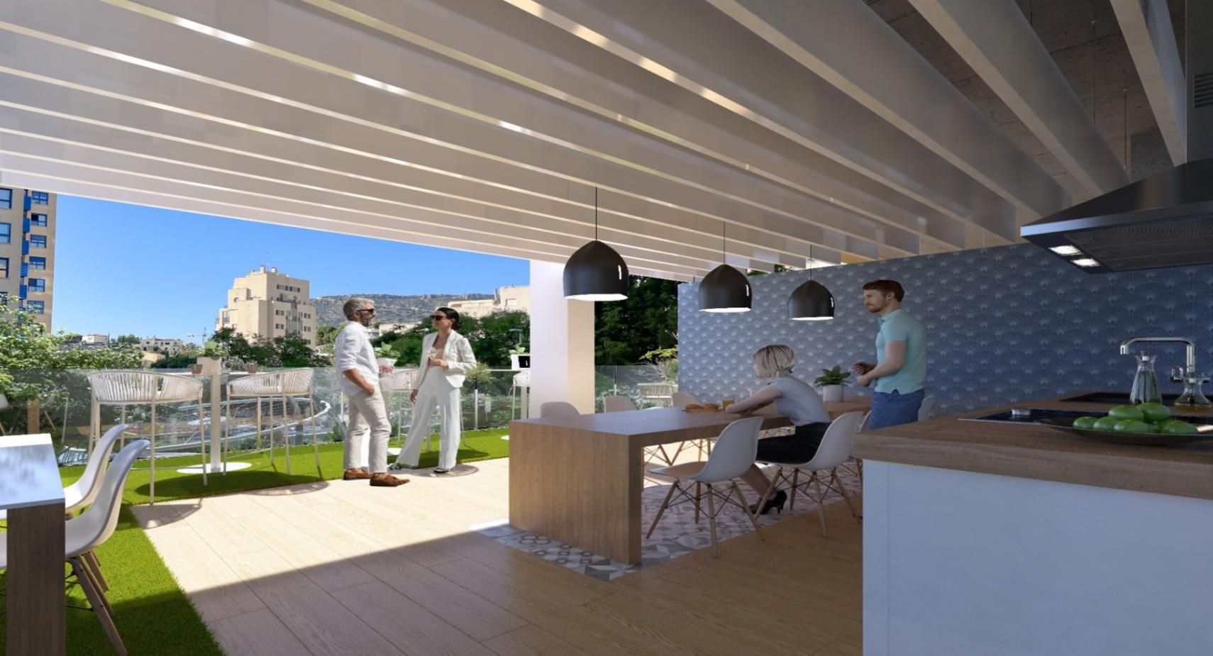 NE1409A - New build apartments with sea view for sale in Calpe