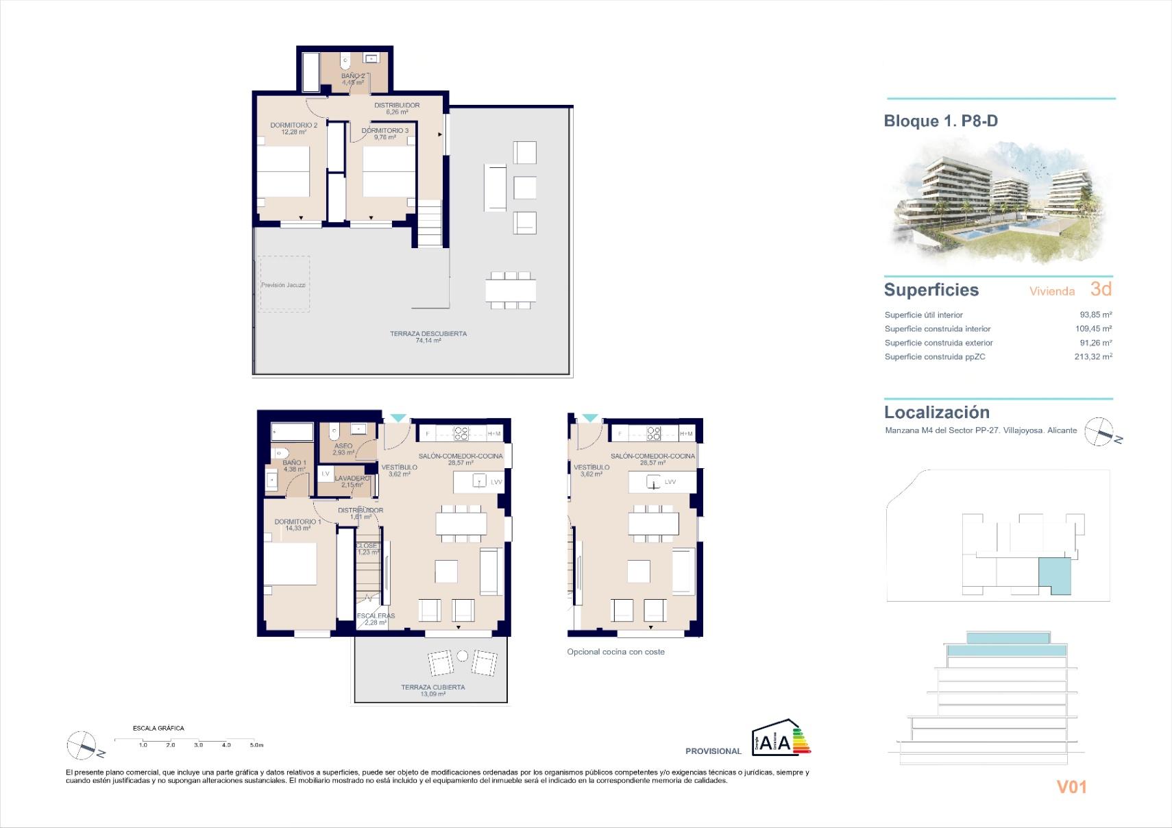 NE1480A - New Build Penthouse in Villajoyosa