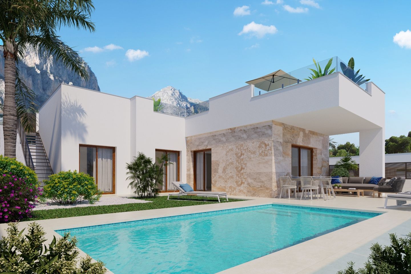 NE1503V - Nieuwe Luxe Villa's in Monte Ponoig Polop