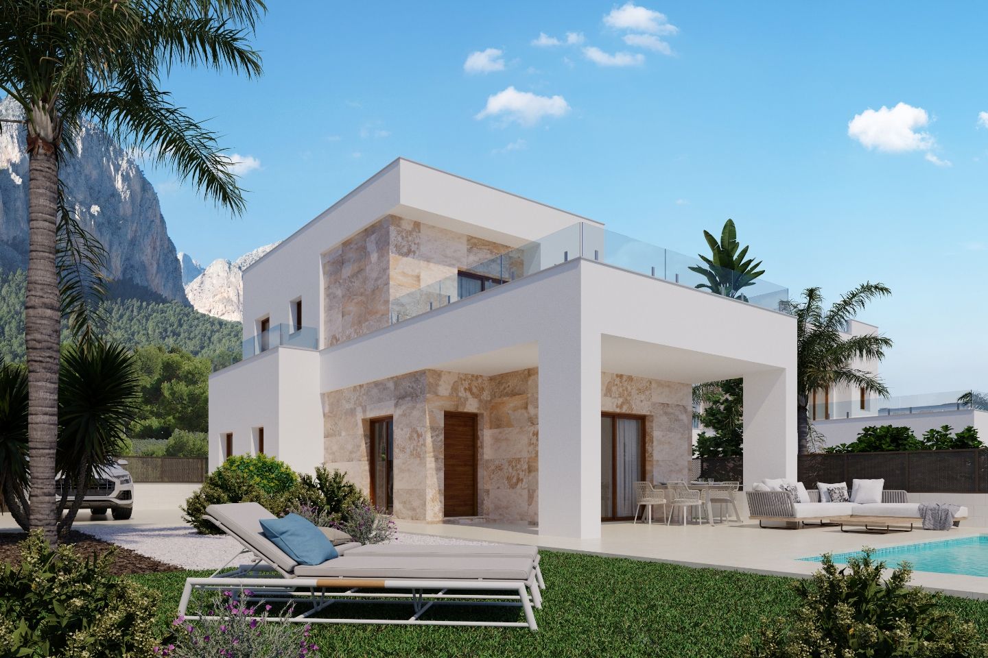 NE1503V - Nieuwe Luxe Villa's in Monte Ponoig Polop