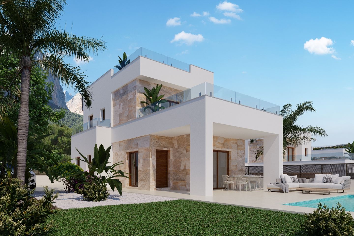 NE1503V - Nieuwe Luxe Villa's in Monte Ponoig Polop