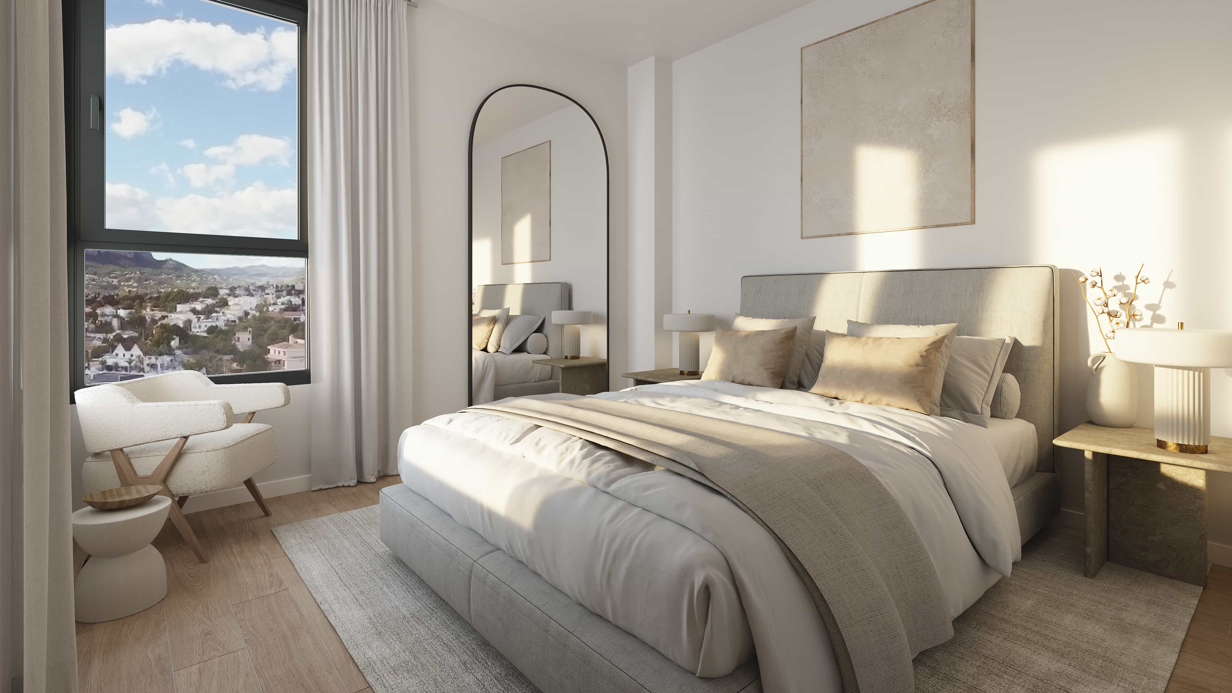 NE1504A - Penthouse for Sale in Calpe: 3 Bedrooms, 3 Bathrooms