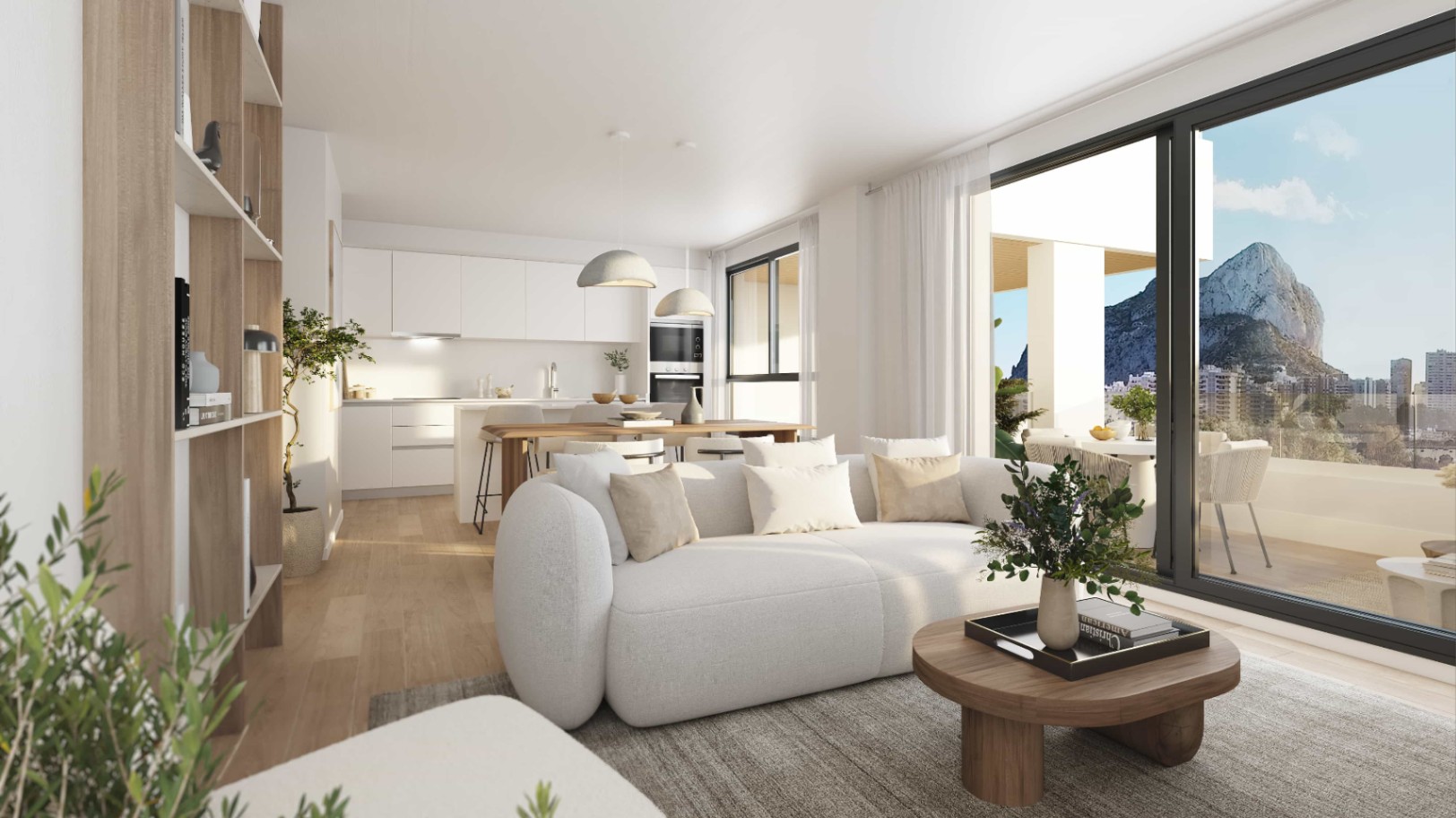NE1504A - Penthouse for Sale in Calpe: 3 Bedrooms, 3 Bathrooms